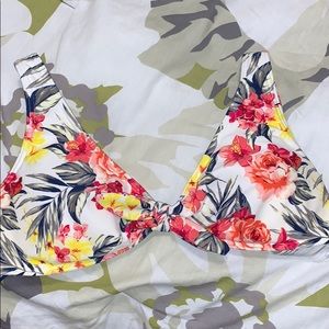 Floral Abercrombie bathing suit top